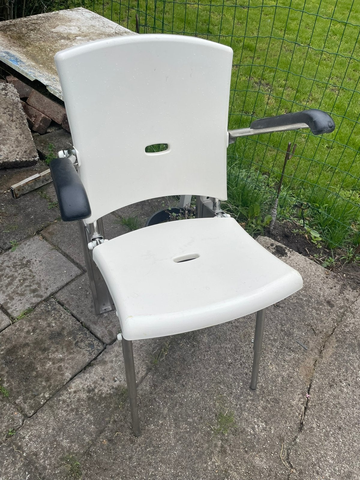 rvs douche stoeltje solo de luxe, Diversen, Ophalen of Verzenden, Nieuw