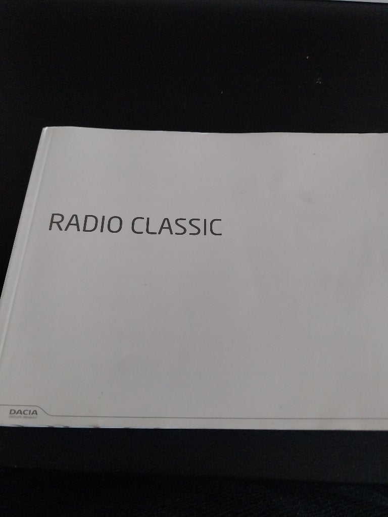 ORIGINELE- DACIA- RADIO - INSTRUCTIE BOEK, Ophalen of Verzenden