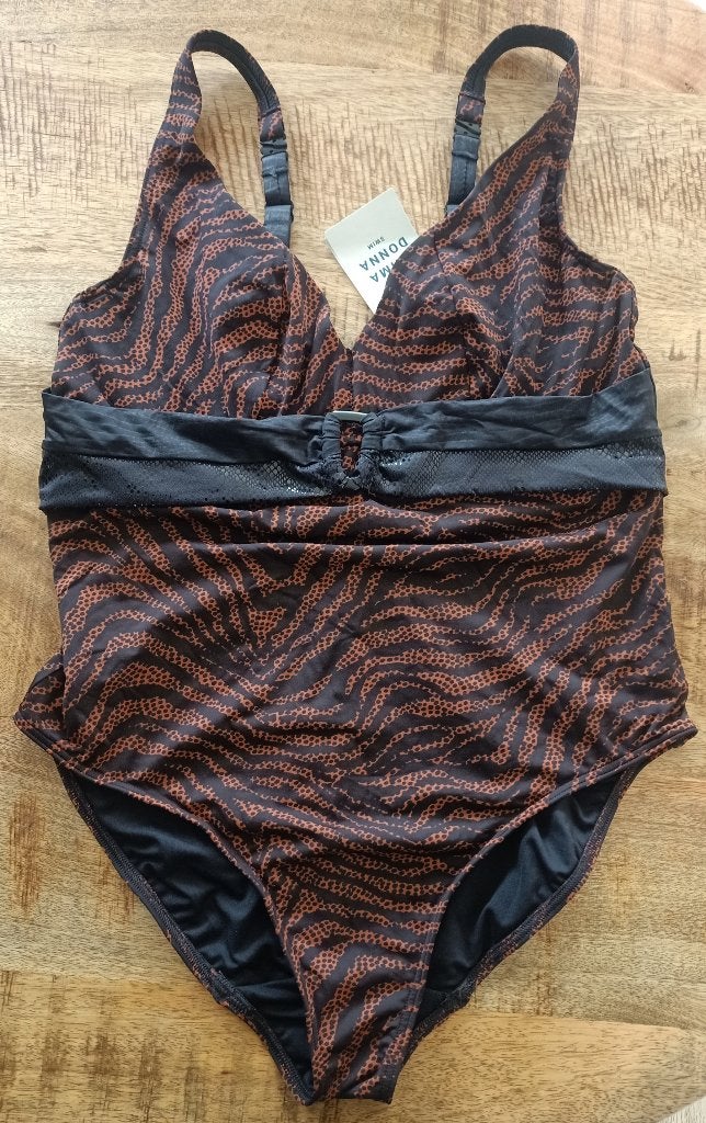 Prima donna badpak 80 D Nieuw bruin zwart 80D Issambres, Bruin, Nieuw, Badpak, Ophalen of Verzenden