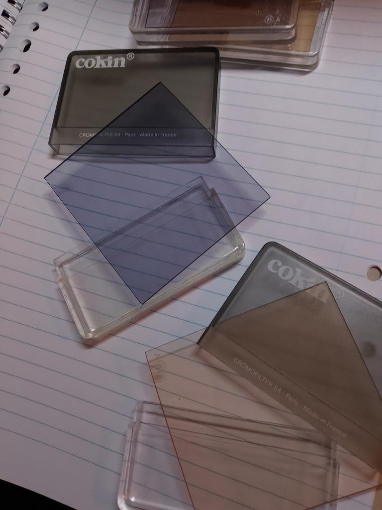 Set van 4 Cokin A-serie Filters A23/24/26/28 goede staat., Overige typen, Ophalen of Verzenden, Zo goed als nieuw, 50 tot 60 mm