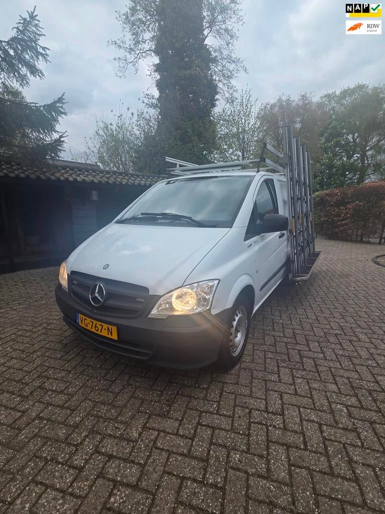 Mercedes-Benz Vito 113 CDI Automaat Glasresteel, Auto's, Euro 5, Gebruikt, 4 cilinders, Bedrijf