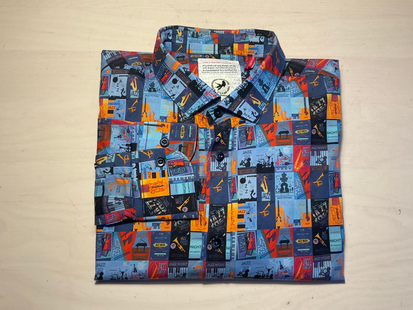 A Fish Named Fred maat 2XL voor welke look je ook gaat, Ophalen of Verzenden, Zo goed als nieuw, Blauw, Overige halswijdtes
