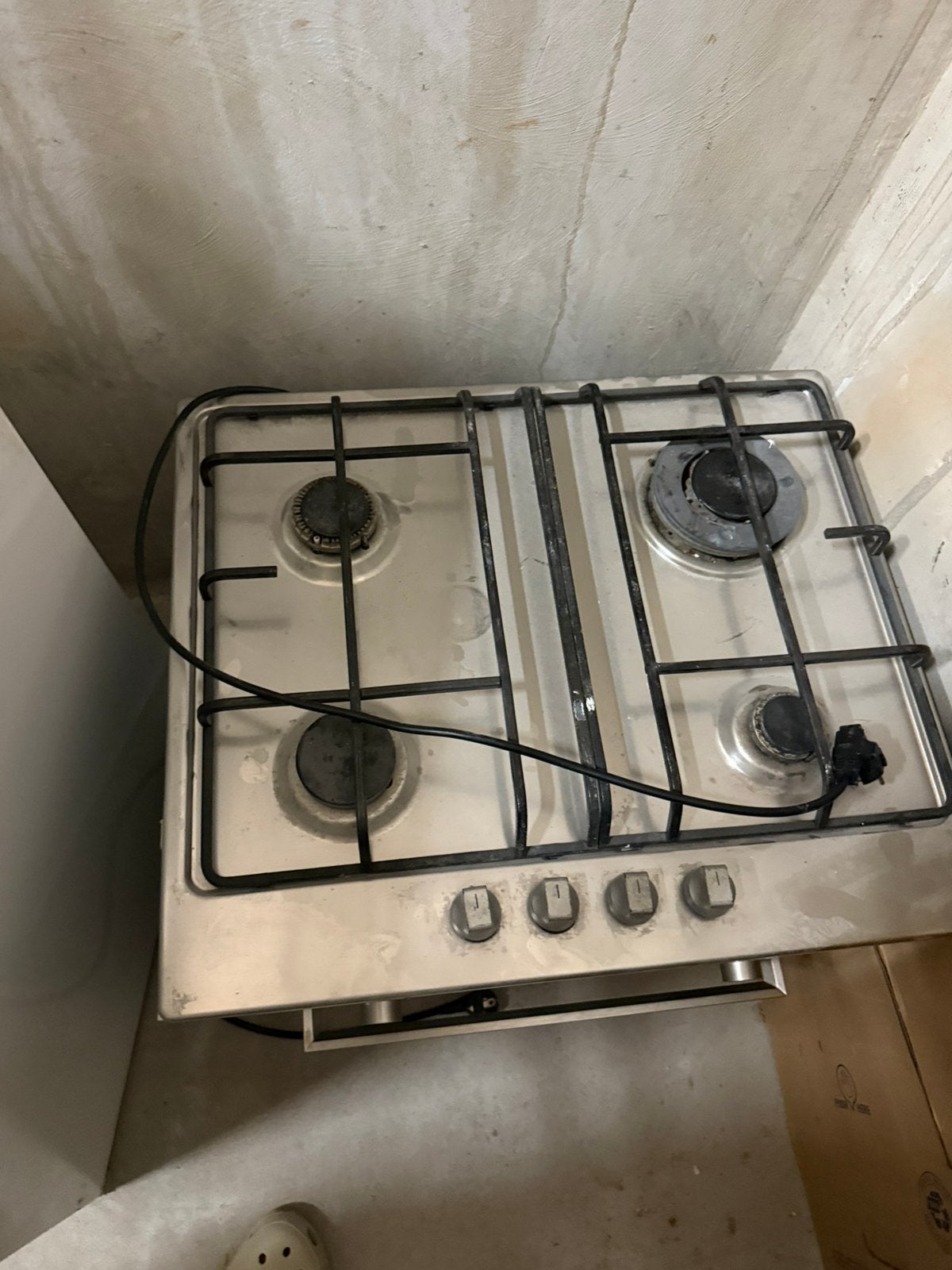 4-pits gaskookplaat inbouw, Ophalen, Minder dan 85 cm, Zo goed als nieuw, Inbouw