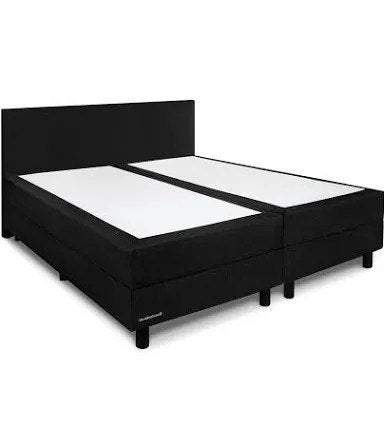 Bed Isabella, Ophalen, Zwart, Tweepersoons, 200 cm