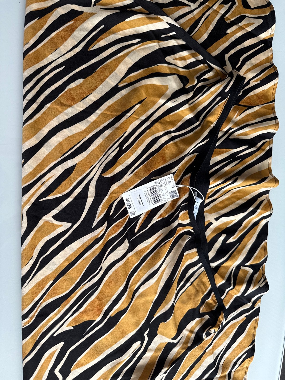 Mango Zebra Print rok - Nieuw met kaartje, Kleding | Dames, Rokken, Beige, Maat 46/48 (XL) of groter, Nieuw, Ophalen of Verzenden
