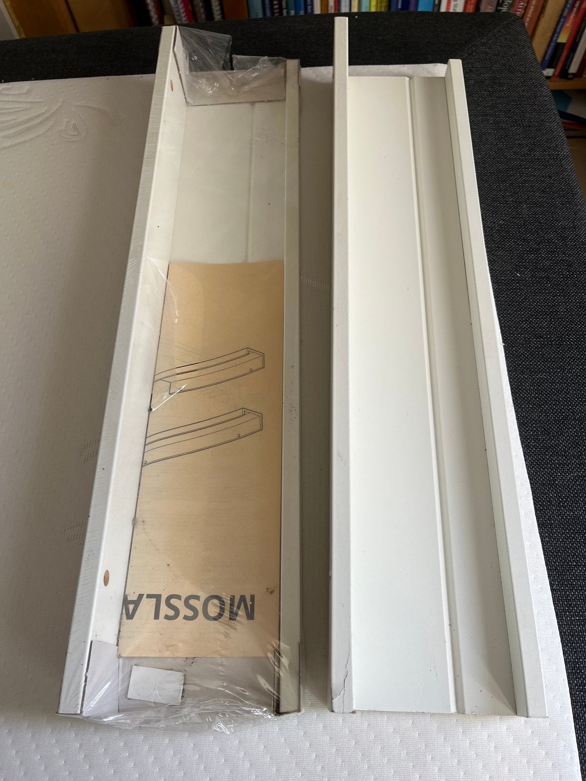2 IKEA Mosslanda schilderijplank wit - Nieuw in verpakking, Ophalen of Verzenden, Nieuw