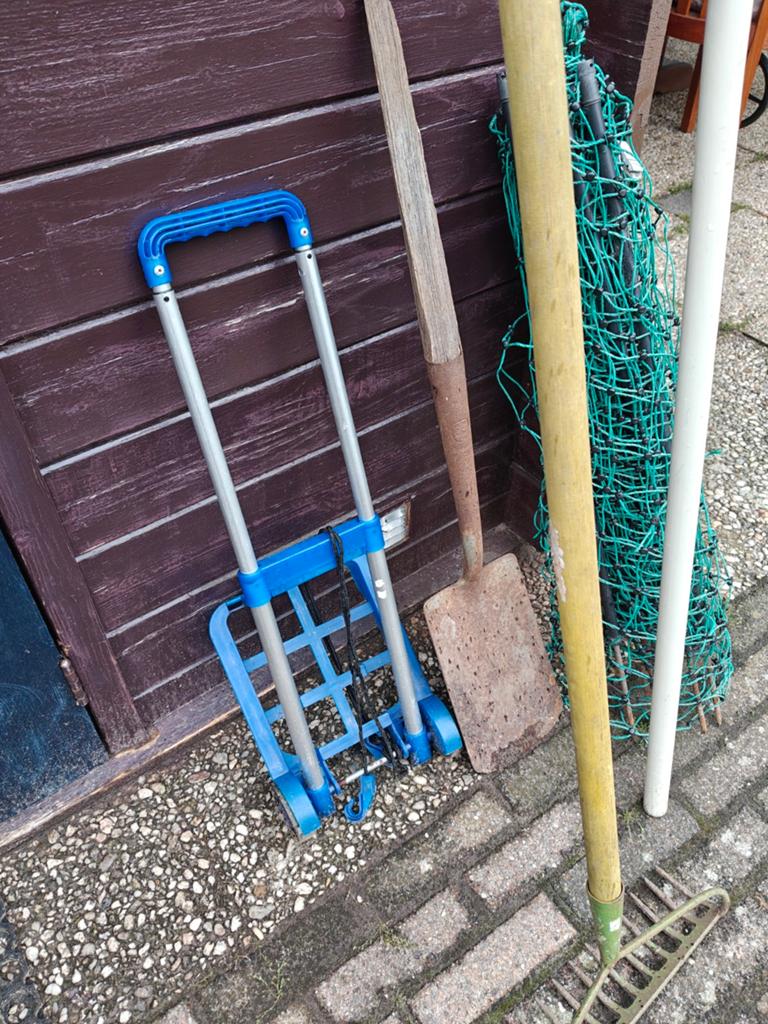 Steek wagentje. Opvouwbaar. Metaal /.plastic, Ophalen