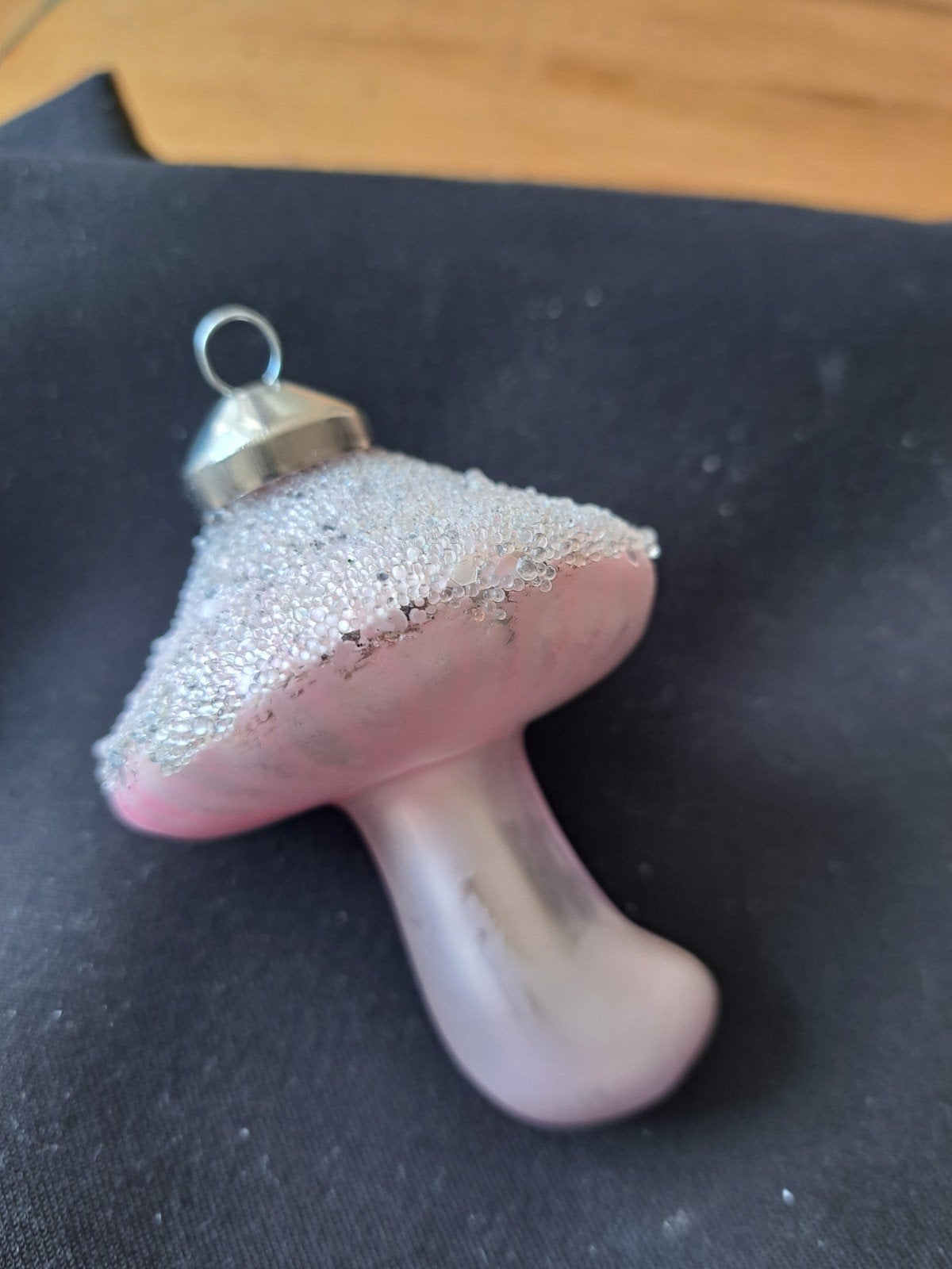 roze paddestoel kerstbal, Ophalen of Verzenden, Roze