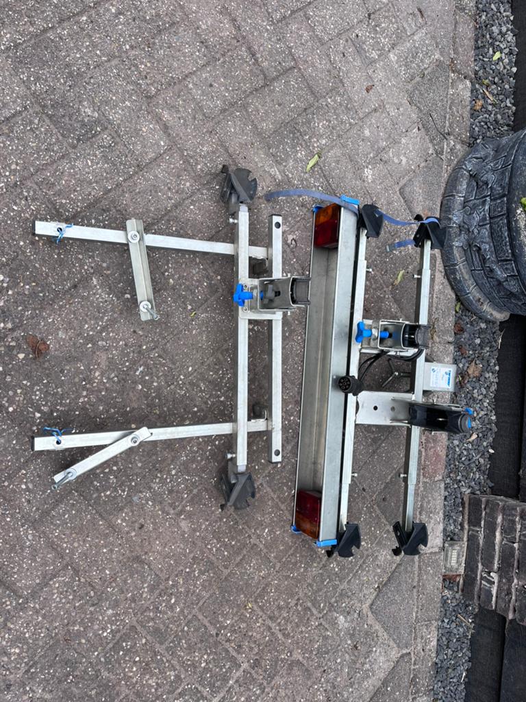 Twinnyl Load Plus fietsendrager voor 3 fietsen met adapter, Auto diversen, Fietsendragers, Ophalen, 2 fietsen, Gebruikt, Trekhaakdrager