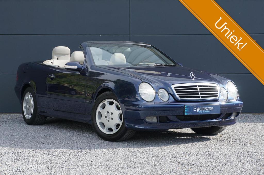Mercedes CLK-klasse Cabrio 320 Aut. Elegance Bose Origineel!, Auto's, Mercedes-Benz, Achterwielaandrijving, Gebruikt, Beige, 1595 kg