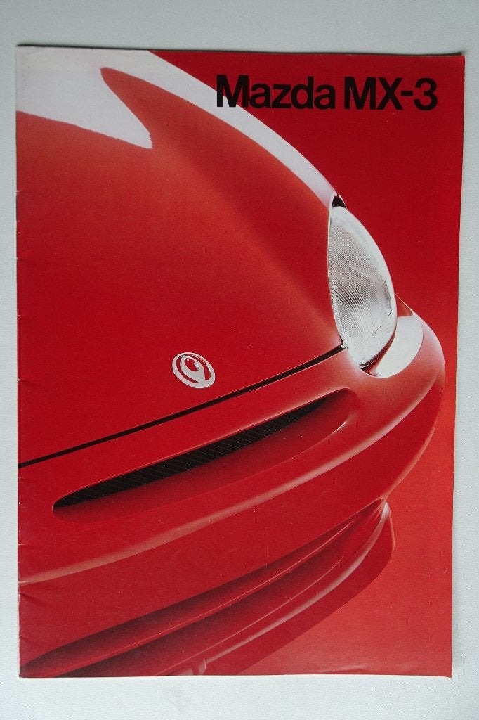 Mazda MX-3 Brochure - 1992, Mazda Motor Corporation, Mazda, Ophalen of Verzenden, Zo goed als nieuw