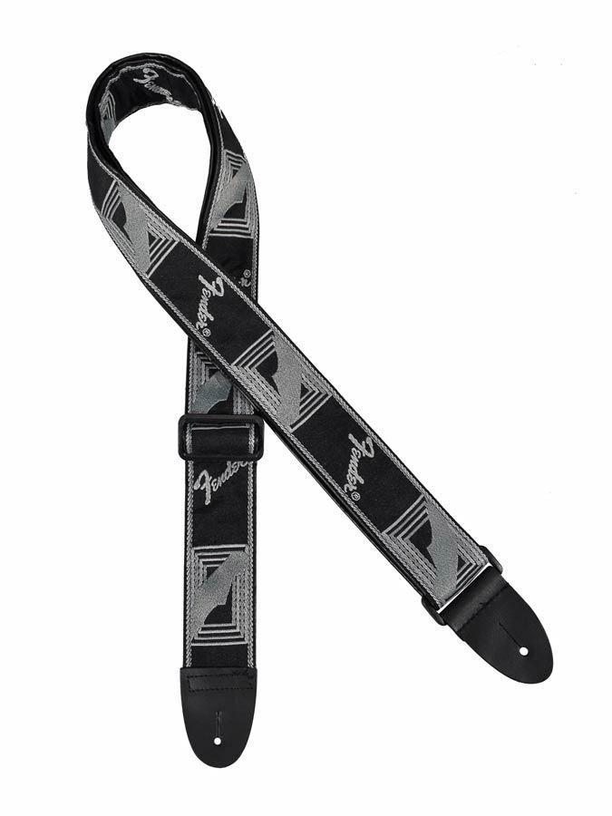 Fender 990681543 gitaarriem 5cm breed zwart-lichtgrijs, Muziek en Instrumenten, ., Nieuw, Ophalen of Verzenden, .