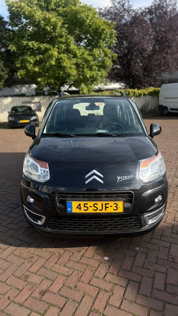 Citroën C3 Picasso 1.6 VTI 2011 Zwart airco, Auto's, Voorwielaandrijving, Stof, 4 cilinders, Zwart