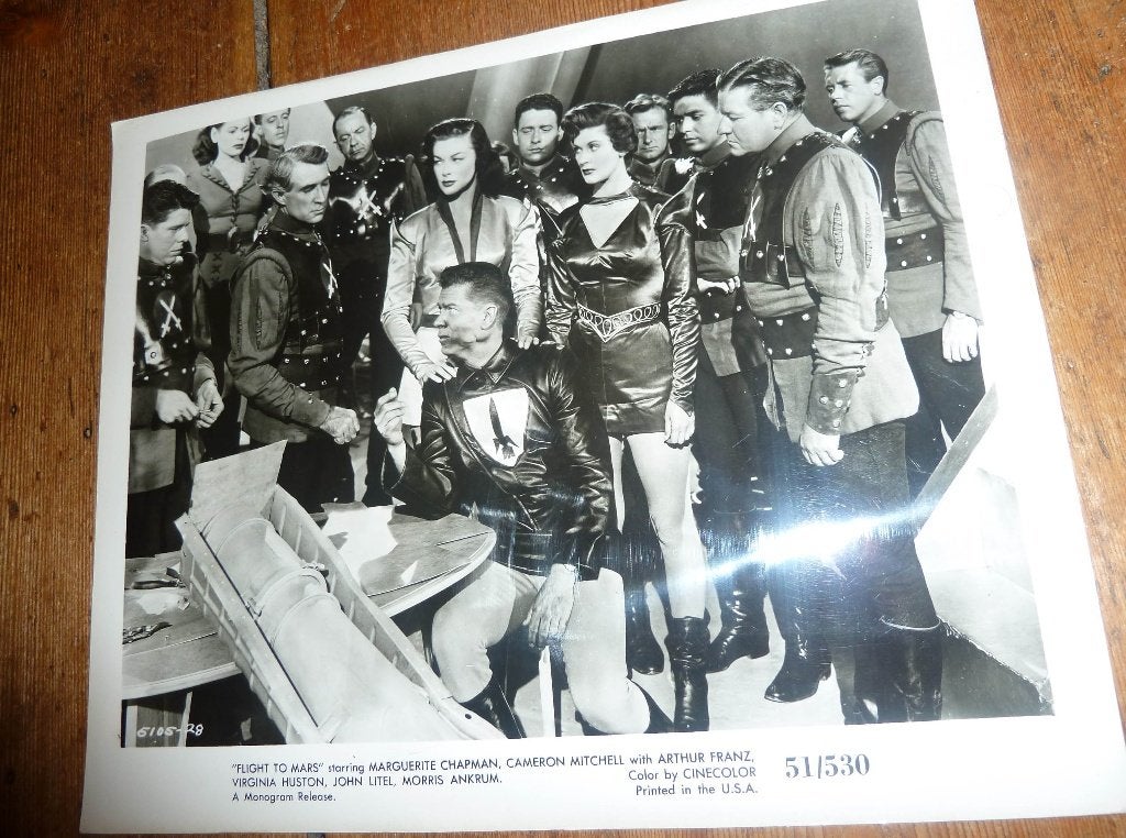 35mm film moviestill Flight To Mars Marguerite Chapman 1951, Ophalen of Verzenden, 8mm film