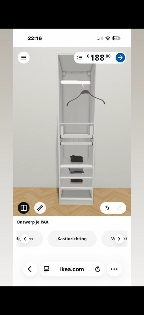 Pax kast IKEA, Ophalen, Nieuw, 50 tot 100 cm, 50 tot 75 cm