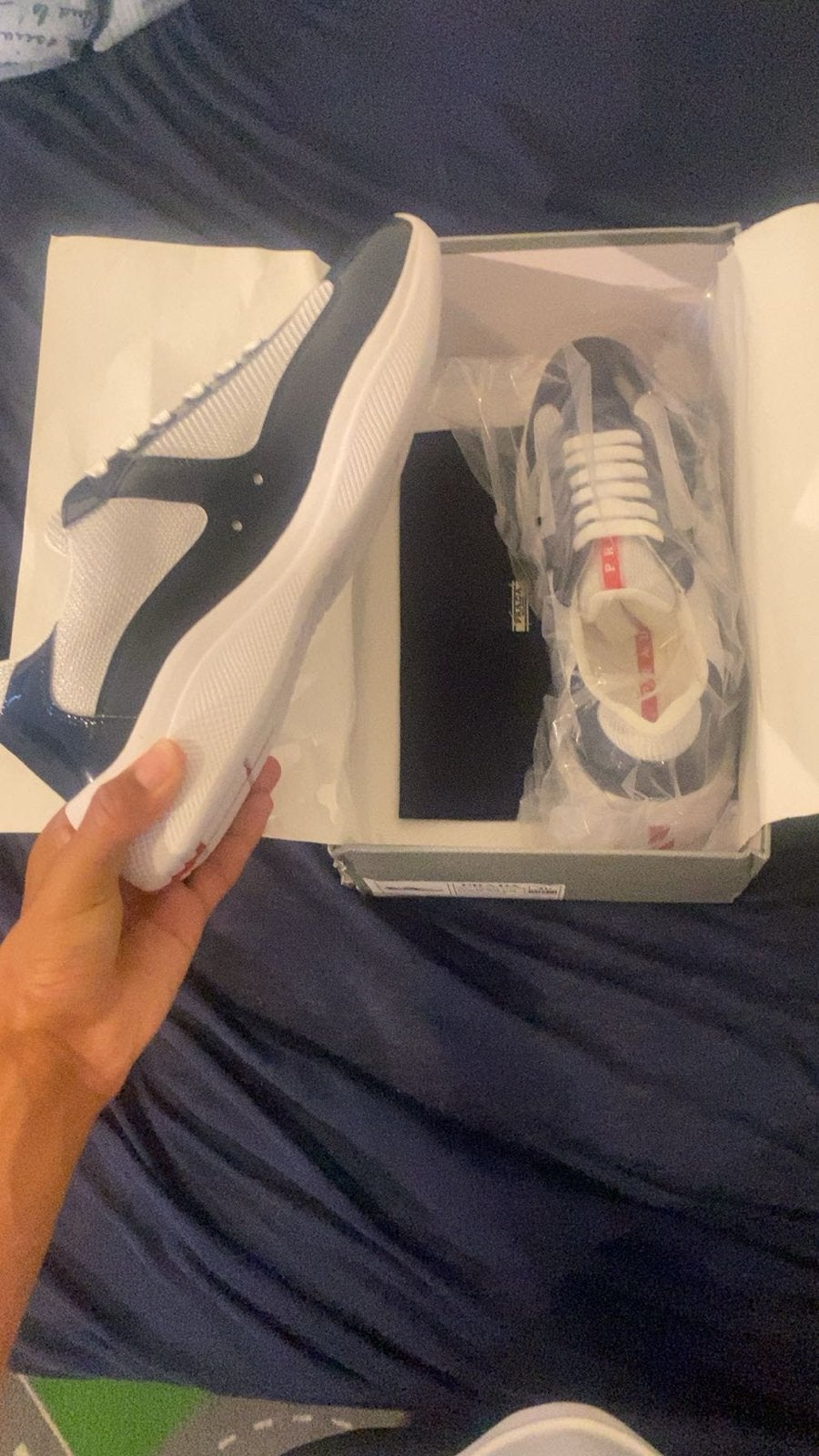 Nieuwe Prada Cups Schoenen Maat 40 - Blauw, Ophalen, Nieuw, Blauw, Sneakers of Gympen