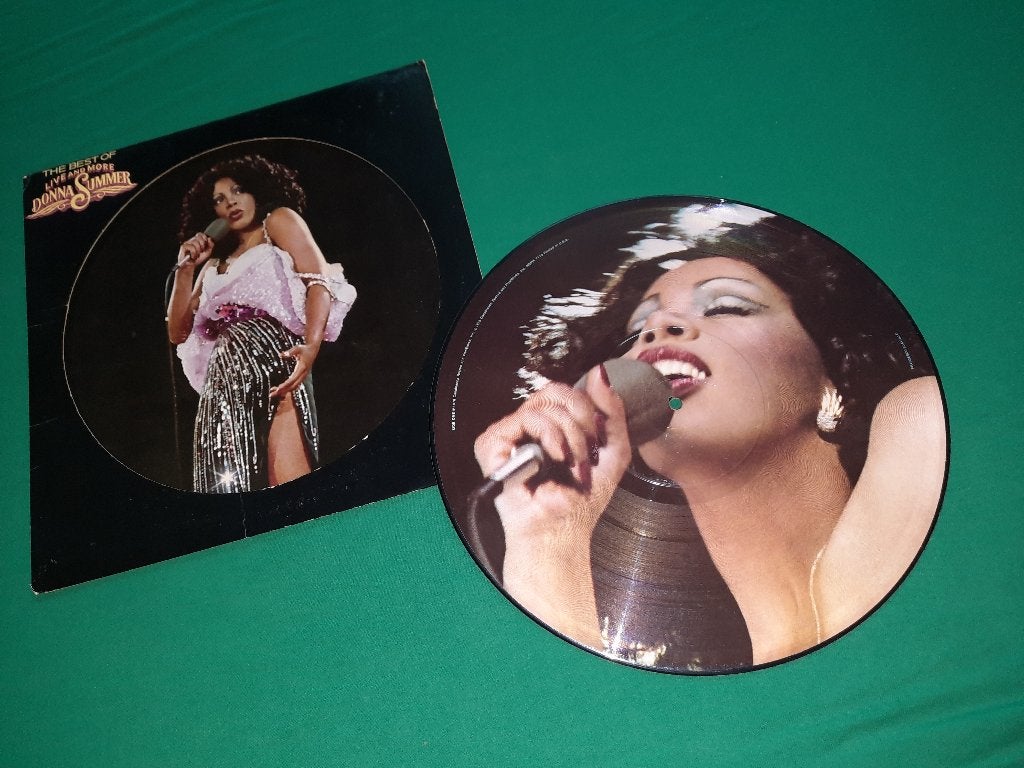 LP RARE PICTURE DISC Donna Summer The Best Of Live And More, Picture disc, Ophalen, Gebruikt, LP