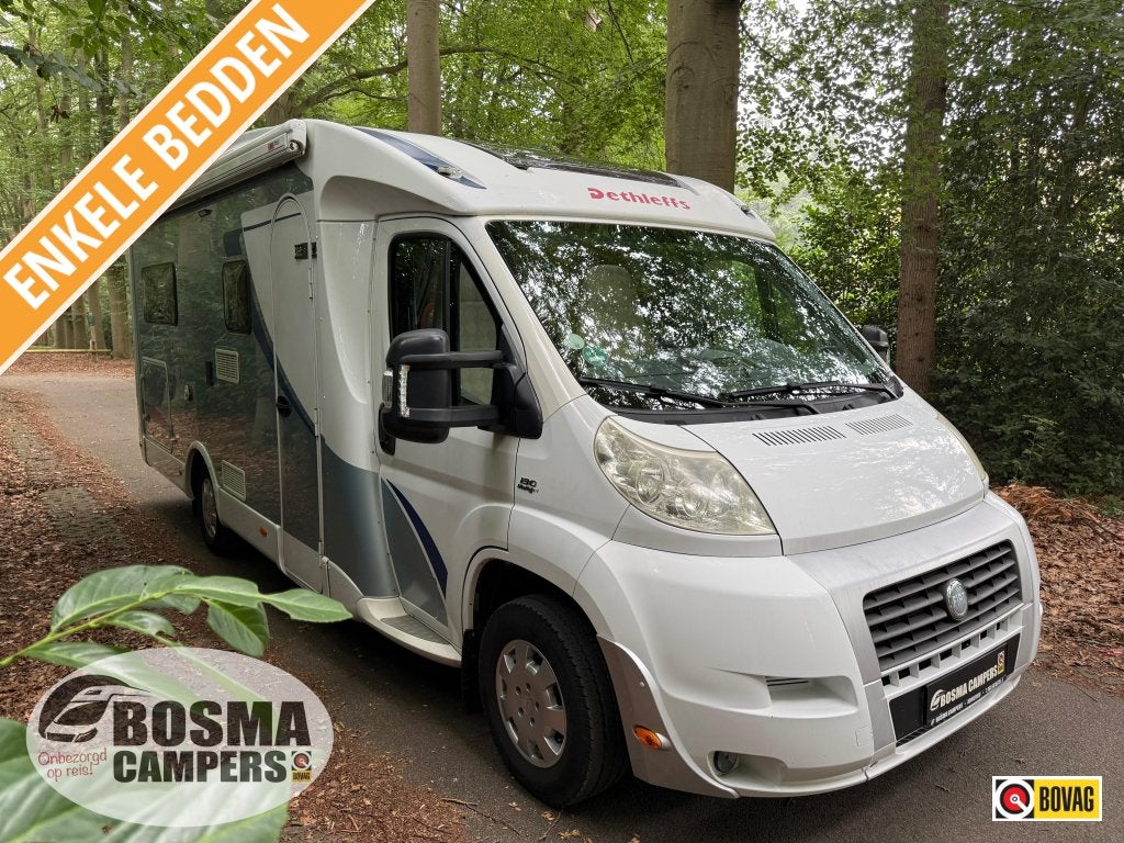Dethleffs Advantage T 6611 Enkele Bedden 59000 km Airco 2007, Caravans en Kamperen, Campers, Airbags, Ringverwarming, Fiat, 6 tot 7 meter