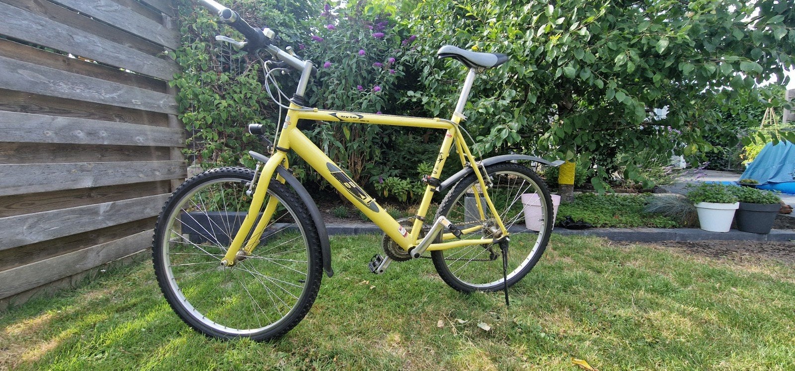 Gele B1 (by Batavus) mountainbike - Gebruikt, Fietsen en Brommers, Gebruikt, Velgrem, Geen vering, Ophalen