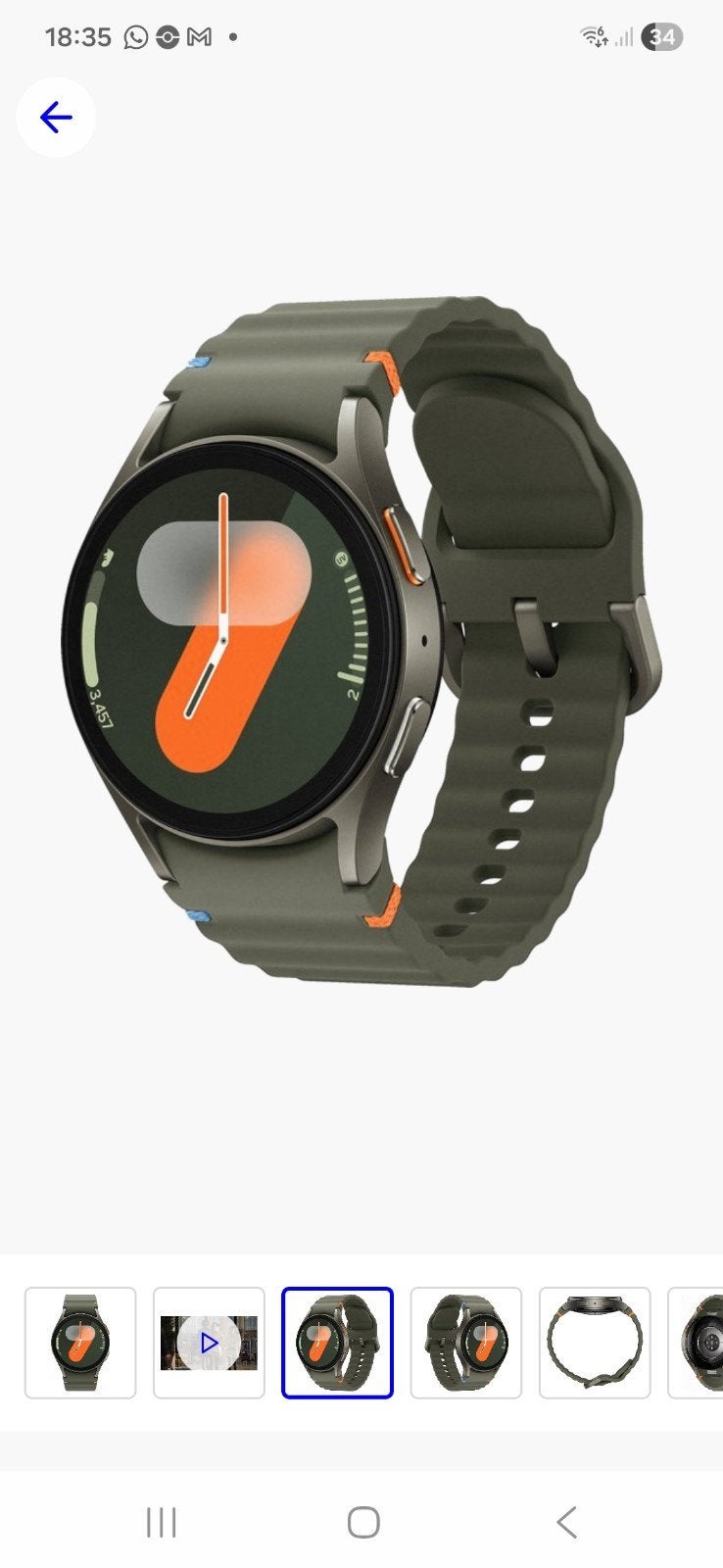 Samsung smartwatch7 gloednieuw