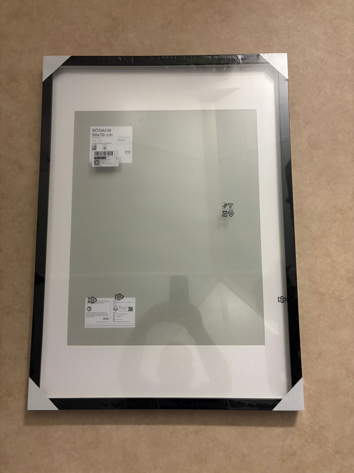 Ikea fotolijst Rodalm 50x70 cm nieuw / shirt inlijsten, Ophalen, Zo goed als nieuw