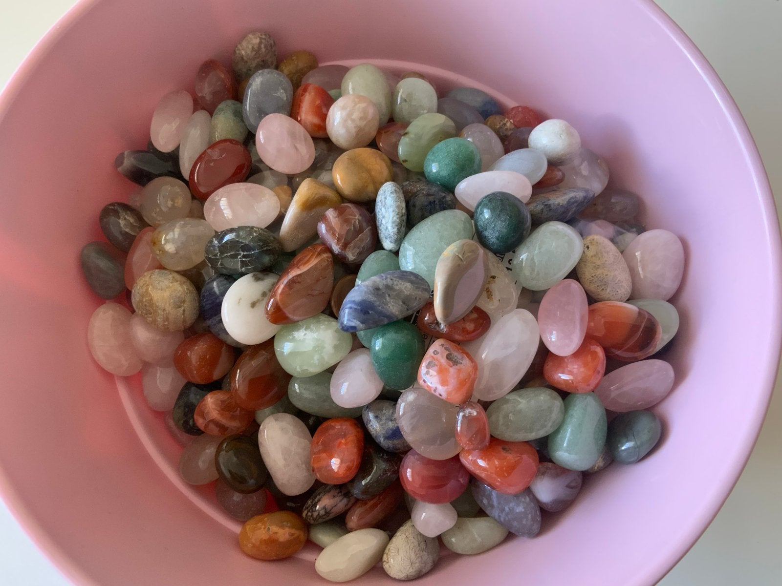 Trommelstenen Mix 15-20mm - Diverse Glanzende Stenen, Ophalen of Verzenden, Mineraal