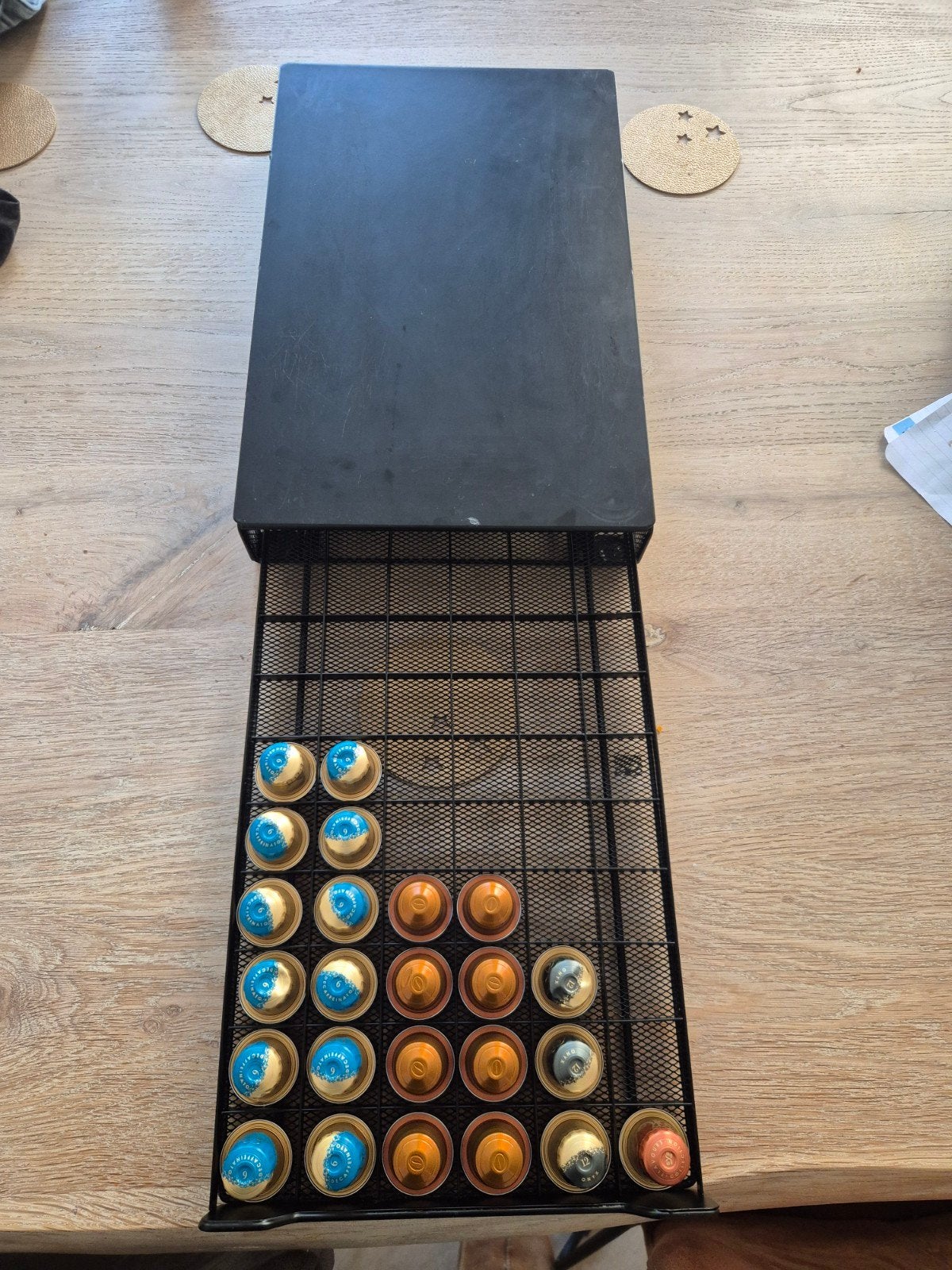 Koffiecapsulehouder voor Nespresso cups - 60 stuks, Ophalen of Verzenden, Zwart, Metaal, Overige typen