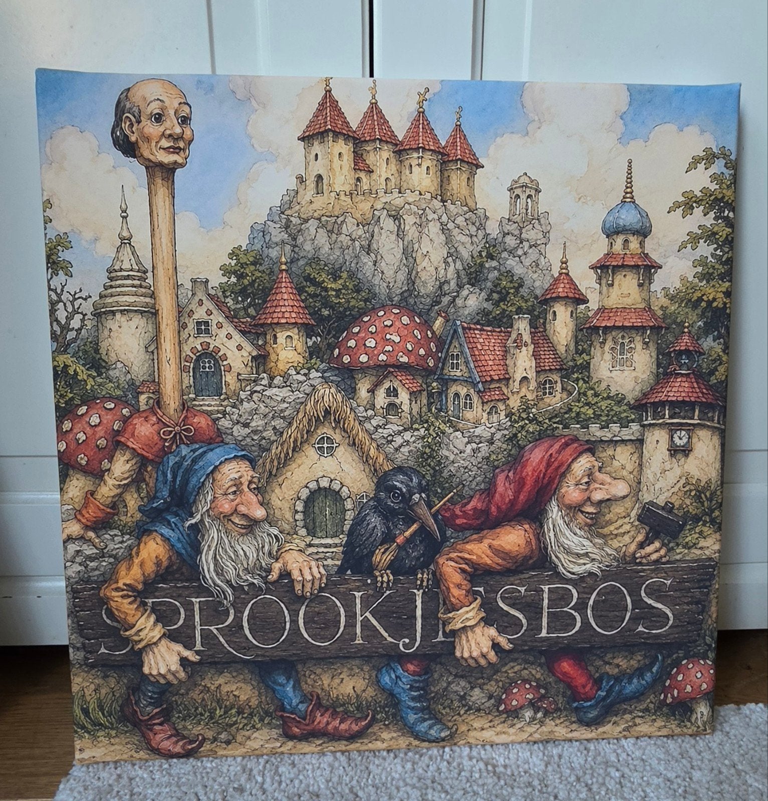 Sprookjesbos Canvas Schilderij - Efteling, Verzamelen, Ophalen of Verzenden, Nieuw, Overige typen
