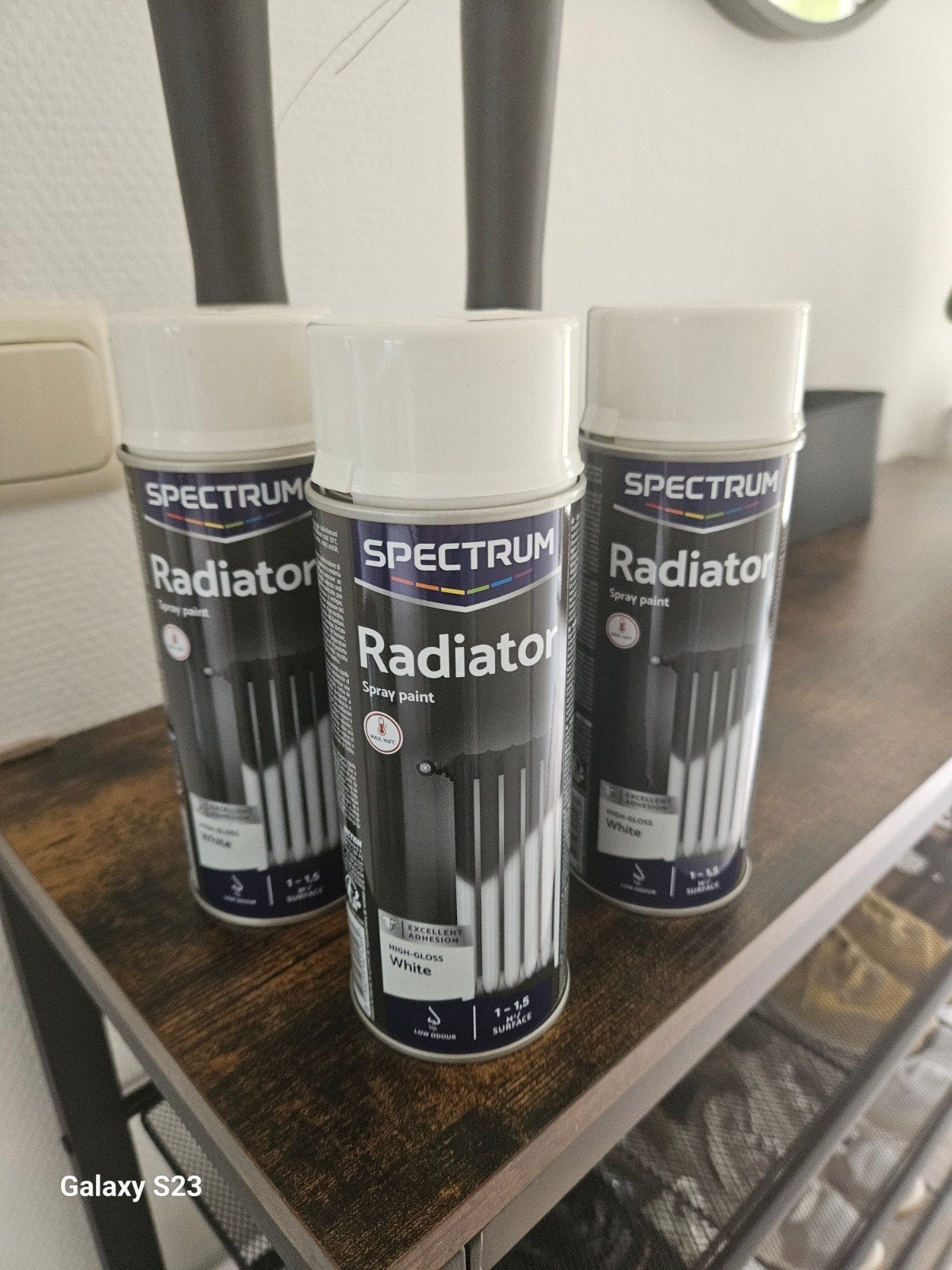 Spectrum Radiator Sprayverf Hoogglans Wit (3x 400ml), Doe-het-zelf en Verbouw, Verf, Beits en Lak, Ophalen