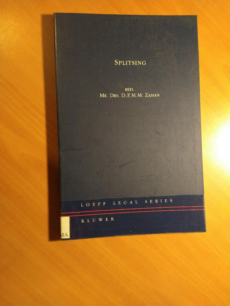 Zaman, Mr. Drs. D.F.M.M. Splitsing, Ophalen of Verzenden, Gelezen, Sociale wetenschap