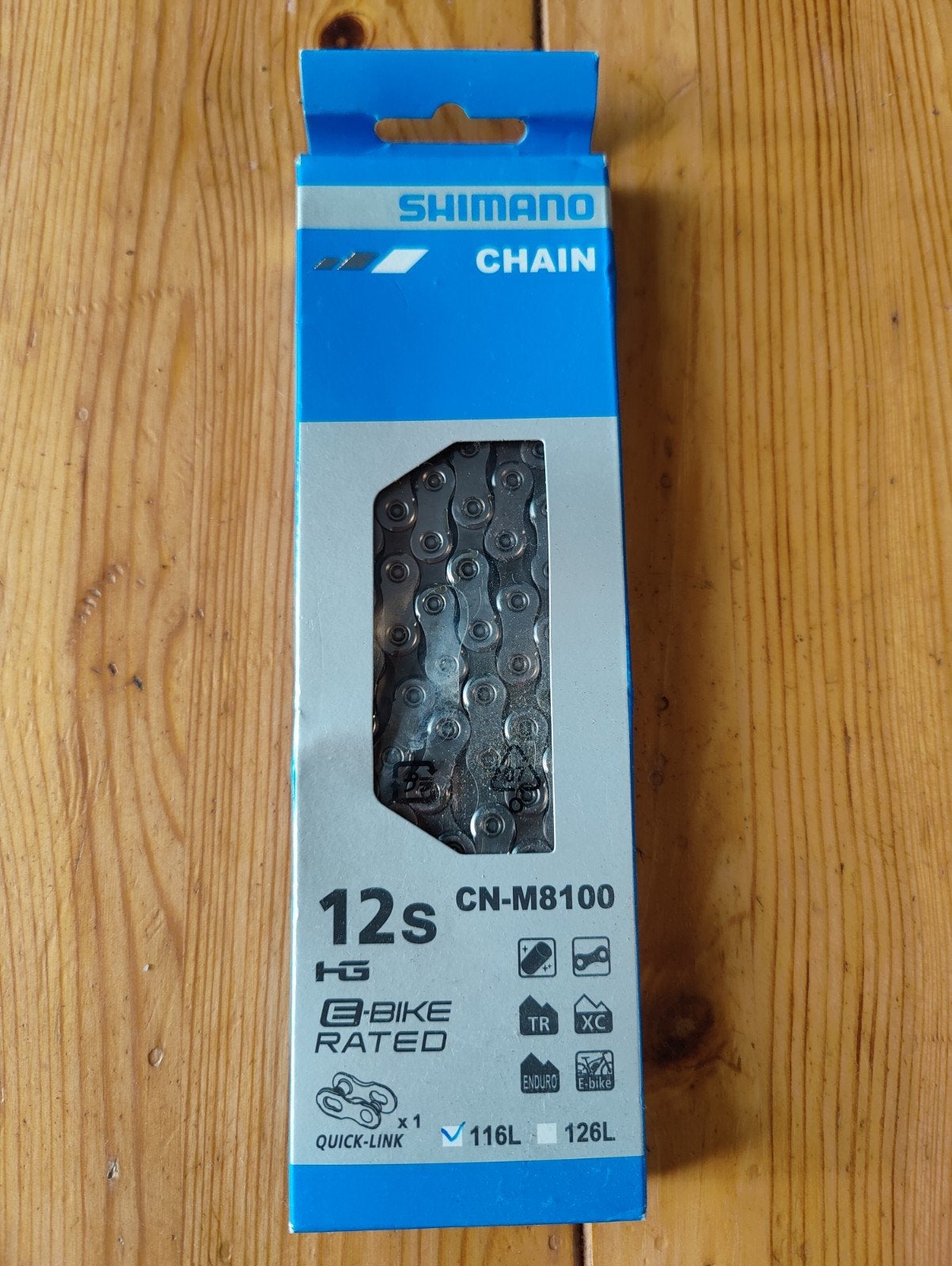 Nieuwe Shimano XT/Ultegra 12s Ketting CN-M8100 116L, Mountainbike, Nieuw, Ophalen of Verzenden, Derailleur of Ketting