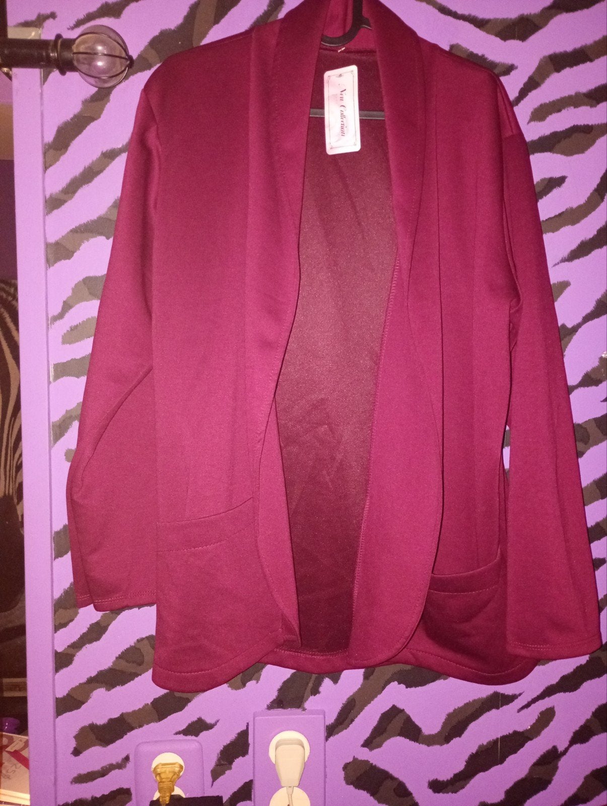 Bordeauxrode cardigan van New Collection maat 46, Kleding | Dames, Maat 46/48 (XL) of groter, Nieuw, Ophalen of Verzenden, Rood