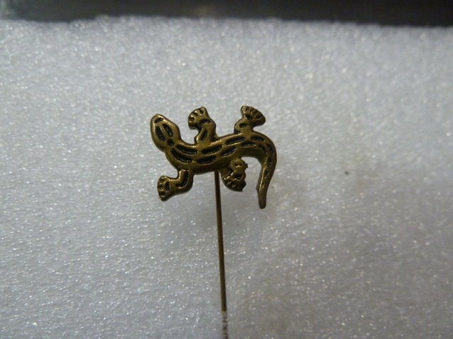 Vintage Speldje Hagedis / Gekko, Ophalen of Verzenden, Gebruikt, Dier of Natuur, Speldje of Pin