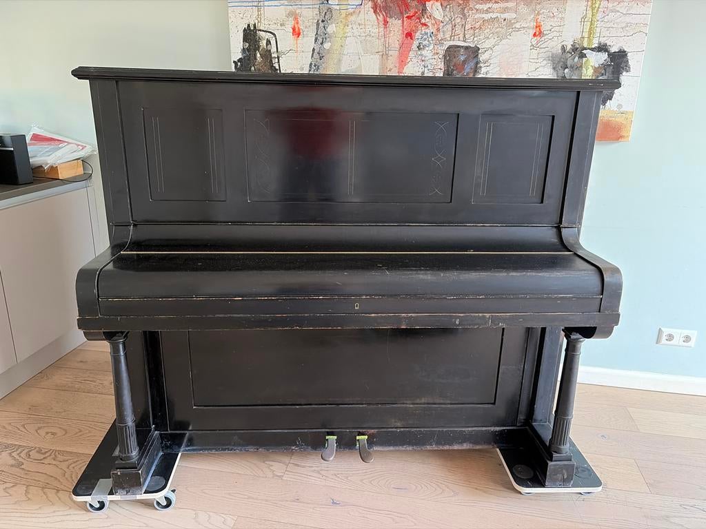 Krauss Stuttgart Piano - Zwart, Gebruikt, Ophalen of Verzenden, Gebruikt, Zwart, Piano