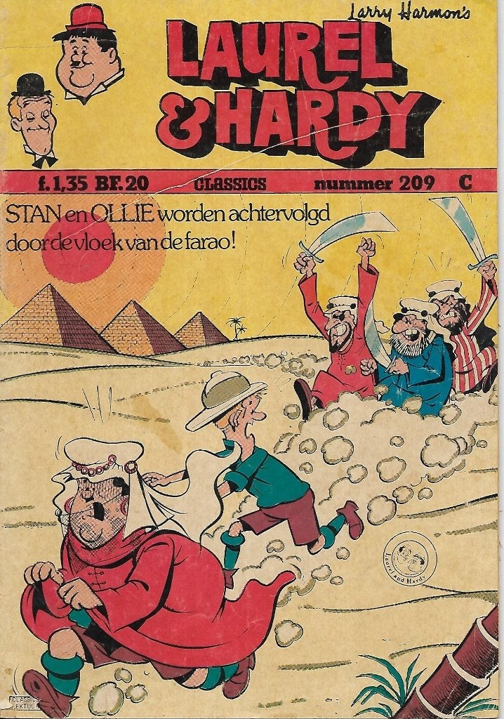 Laurel en Hardy - Nr. 209: De vloek van de Farao, Eén comic, Ophalen of Verzenden, Gelezen, Amerika