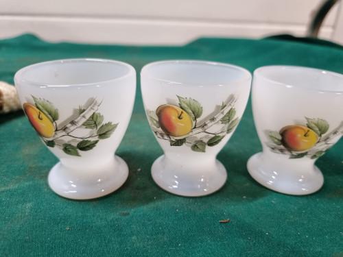 eierdoppen arcoroc appel vijf stuks, Antiek en Kunst, Antiek | Servies los, Ophalen of Verzenden