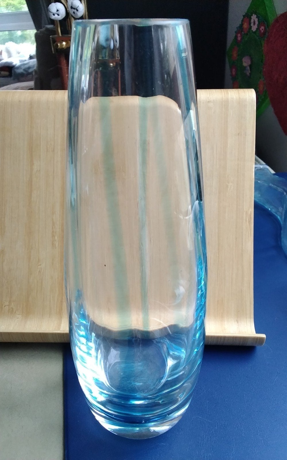 Torpedo glas Vaas Aseda Glasbruk Zweden Bo Borgstrom, Ophalen of Verzenden, Overige kleuren, Glas