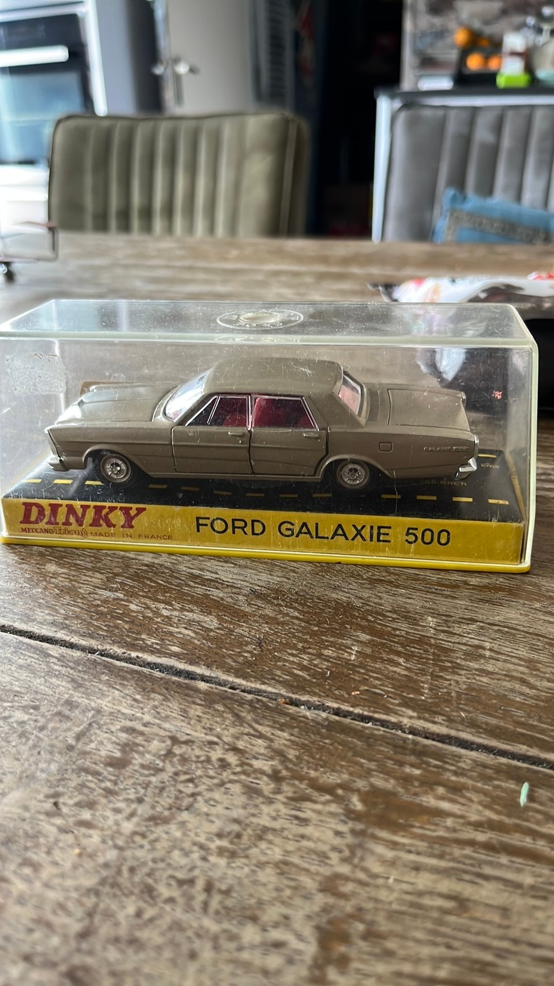 Dinky Toys made in France Ford Galaxie 500 zgan in ovp, Ophalen of Verzenden, Zo goed als nieuw, Auto, Dinky Toys
