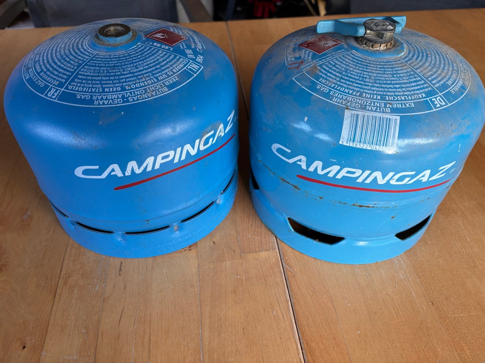 Campingaz 904 gasflessen (leeg), Caravans en Kamperen, Kampeeraccessoires, Ophalen, Gebruikt