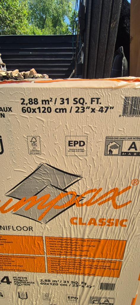 Jumpax Classic ondervloersysteem - 4x 2.88 m², Overige materialen, 30 cm of meer, 50 tot 150 cm, Overige typen