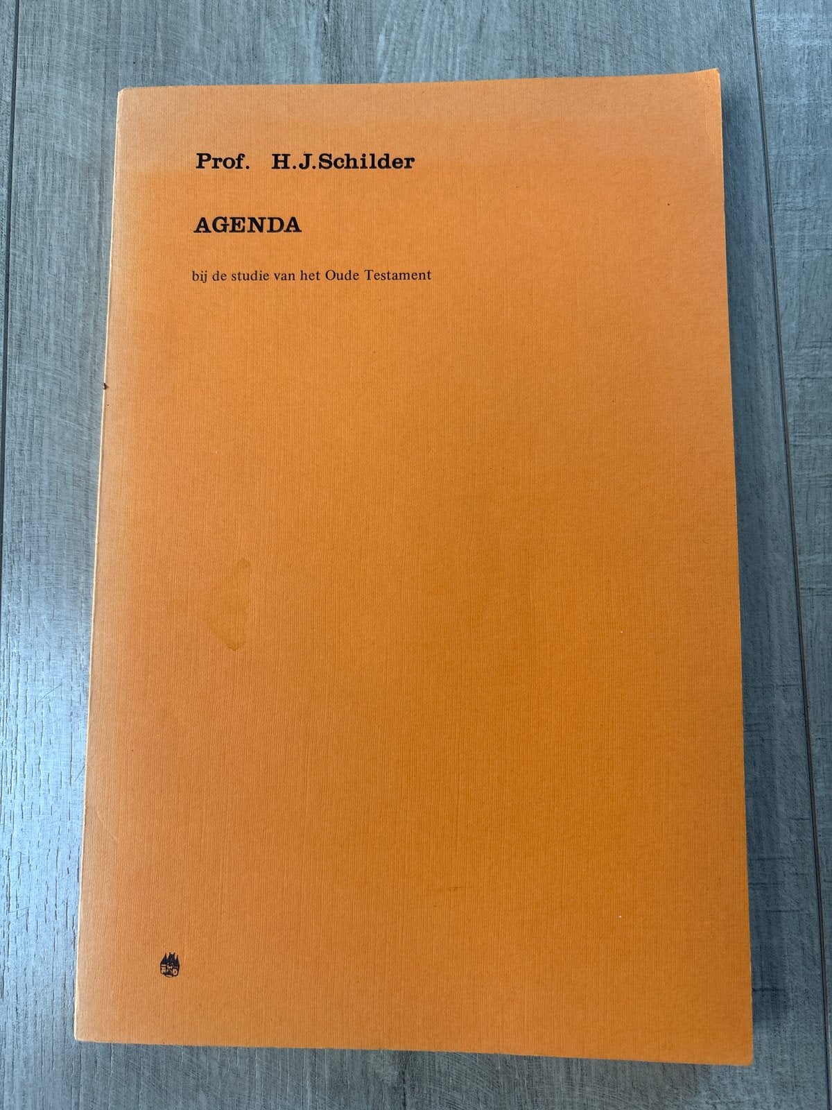 Agenda bij de studie van het Oude Testament - H.J. Schilder, Ophalen of Verzenden, Gelezen, Christendom | Protestants