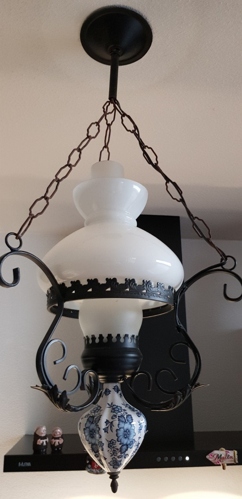 Petrolium Hanglamp, Ophalen