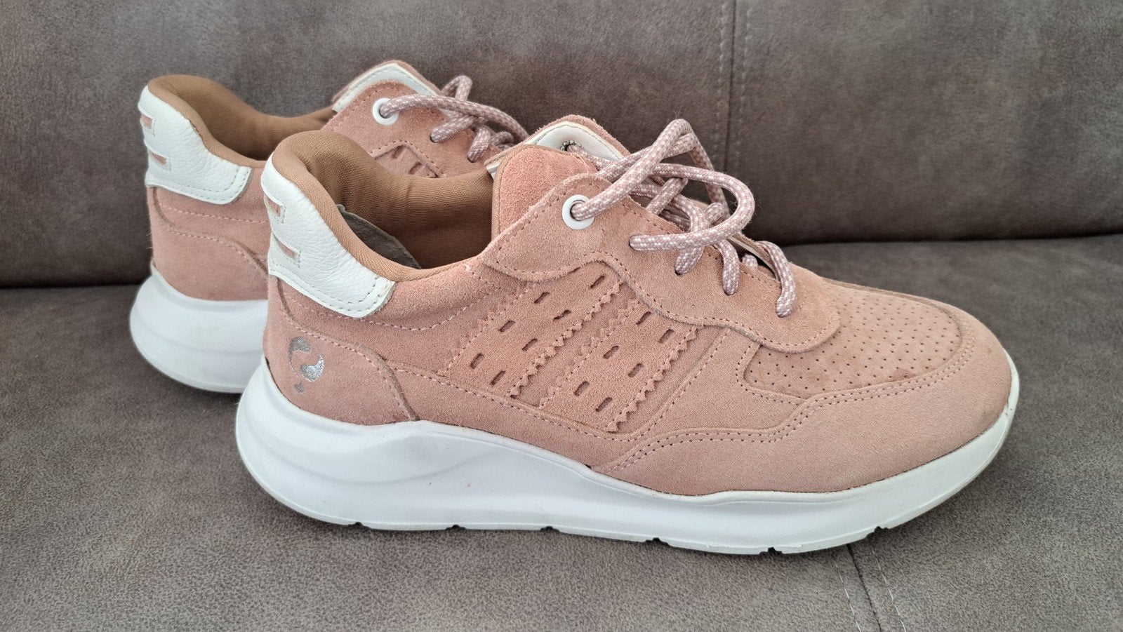 Z.g.a.n. Quick zalmroze sneakers maat 38, Ophalen, Quick, Roze, Sneakers of Gympen