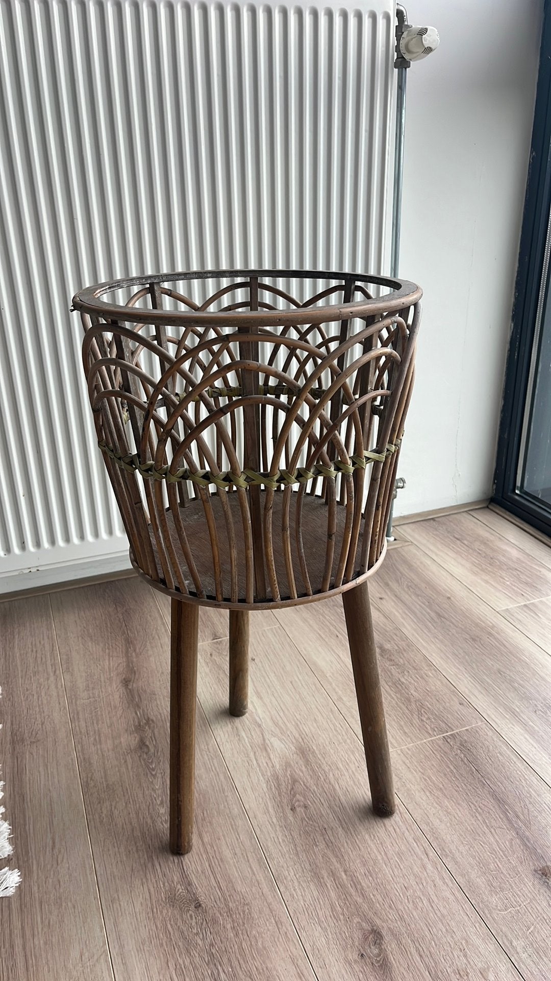 Rotan plantenbak bloempot, Ophalen, Gebruikt, Minder dan 60 cm, Rond