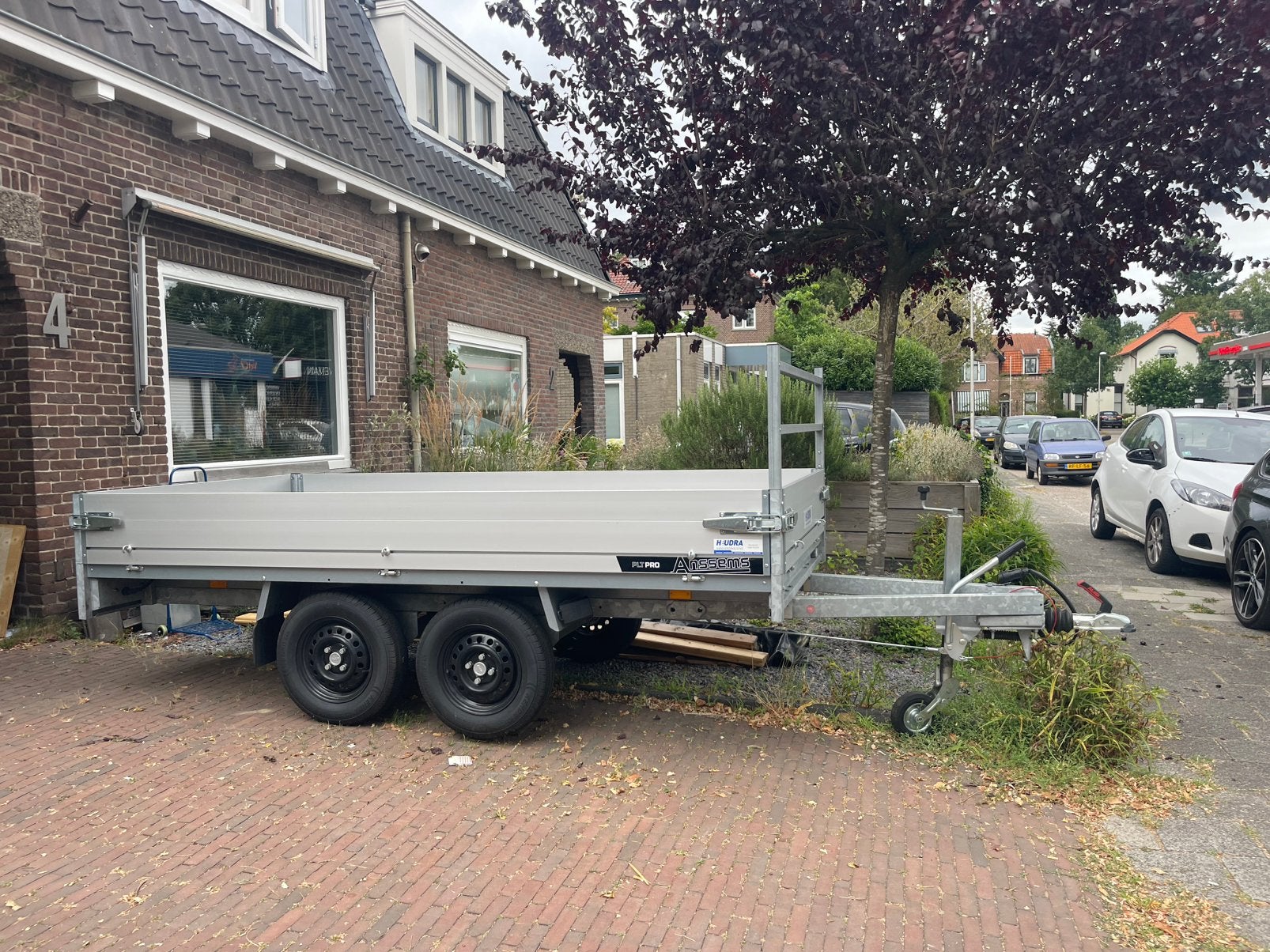 Tandemaster plateau aanhanger, Ophalen, Zo goed als nieuw