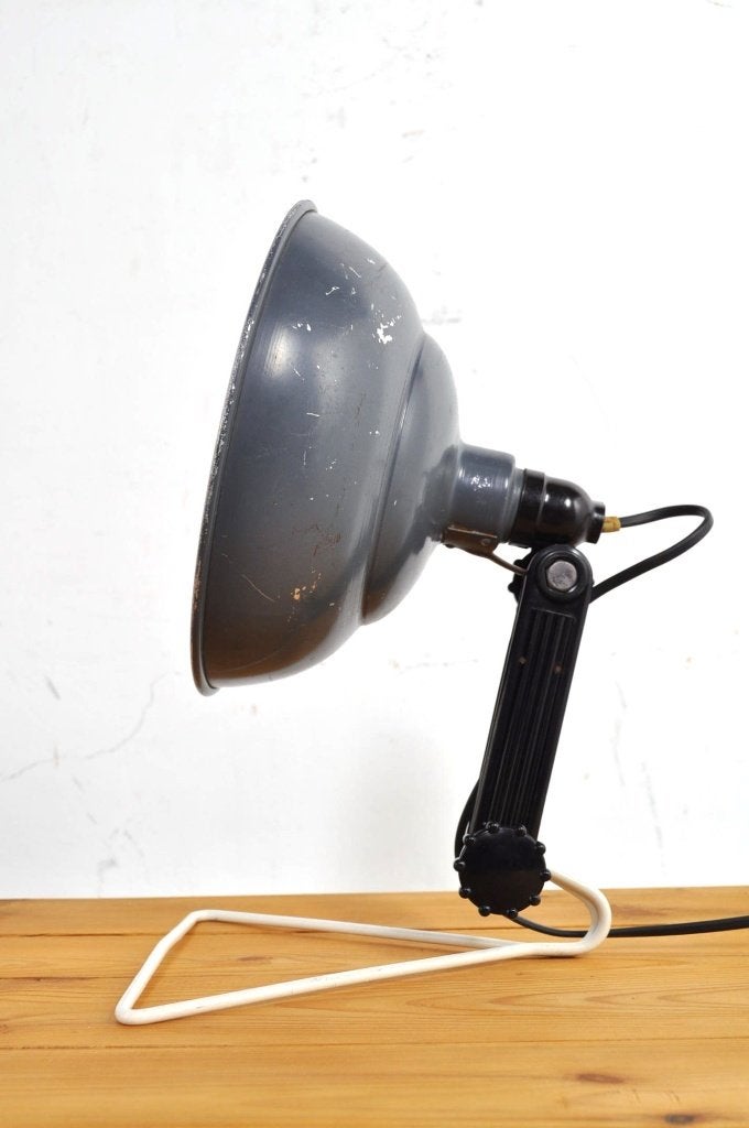 Vintage tafellamp fotolamp studiospot industriële spot, Ophalen of Verzenden, Gebruikt, Minder dan 50 cm