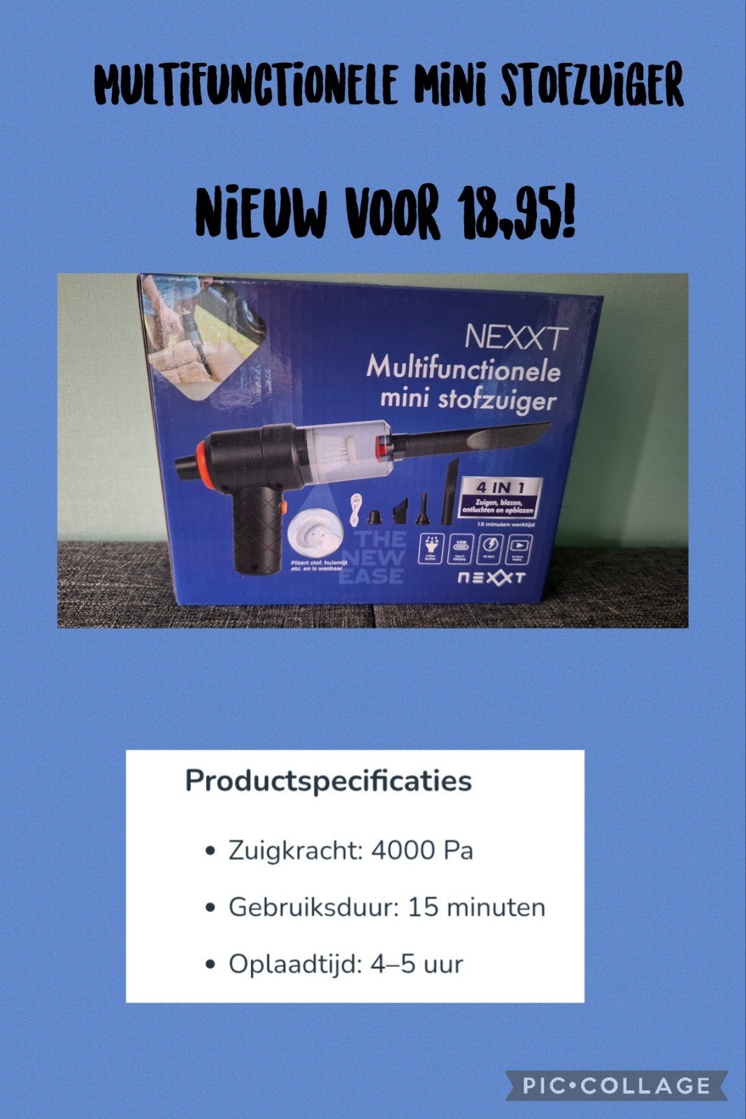 Nieuw:Multifunctionele mini stofzuiger, Ophalen of Verzenden, Nieuw