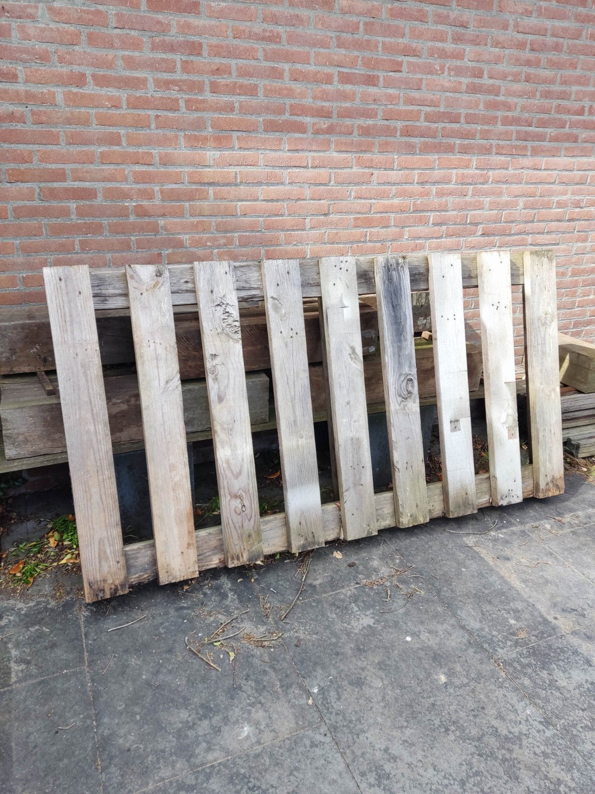 Zelf gemaakt pallet 210x110x21cm voor transport of openhaard, Ophalen, 50 mm of meer, Minder dan 200 cm, Vuren