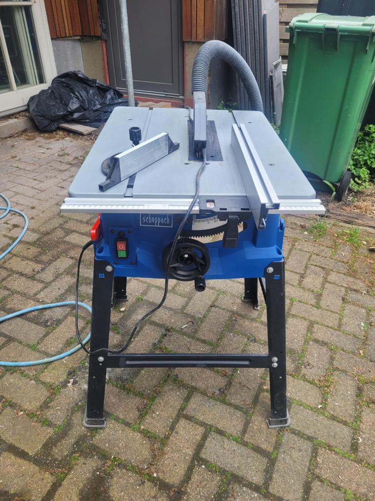 Scheppach HS100S Tafelzaag - Krachtig en Compleet, Gebruikt, Cirkelzaag, Info@scheppach.com, Ophalen of Verzenden