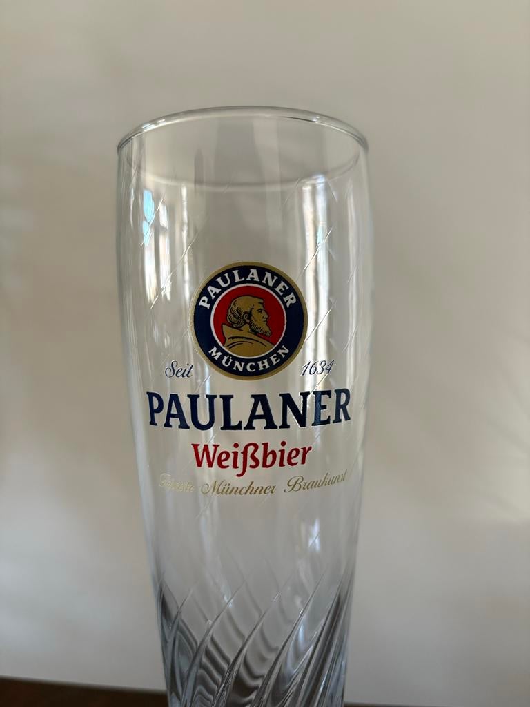 Paulaner bierglas 0,3L - Uitstekende staat, Ophalen of Verzenden, Zo goed als nieuw, Bierglas